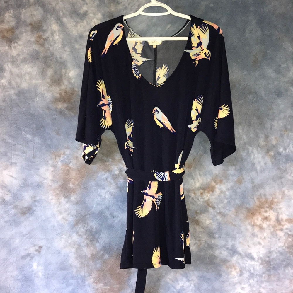 Deletta Bird printed tunic